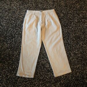 Dockers Men's Cream Linen Blend Pants SIZE 38x30